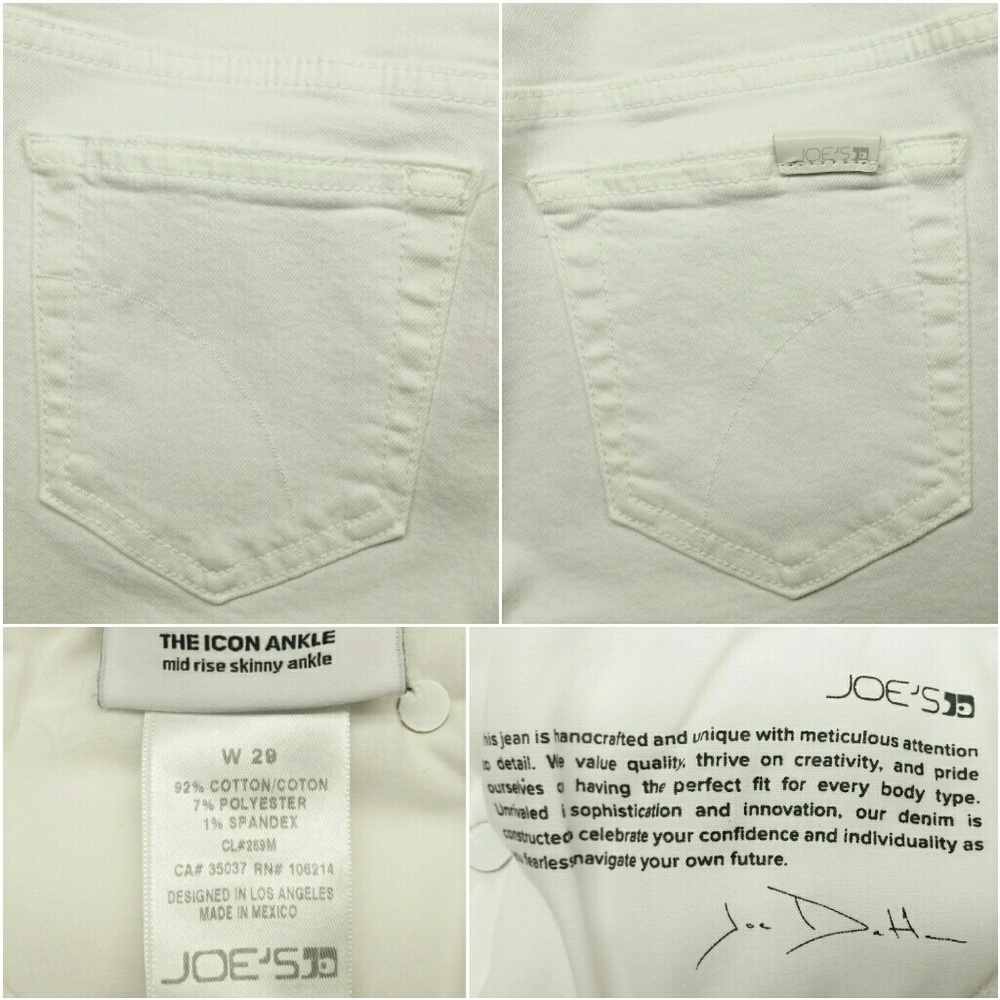 JOE'S New distressed ICON ANKLE super stretchy 29 - Picture 8 of 8